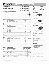 DataSheet IXTA76P10T pdf